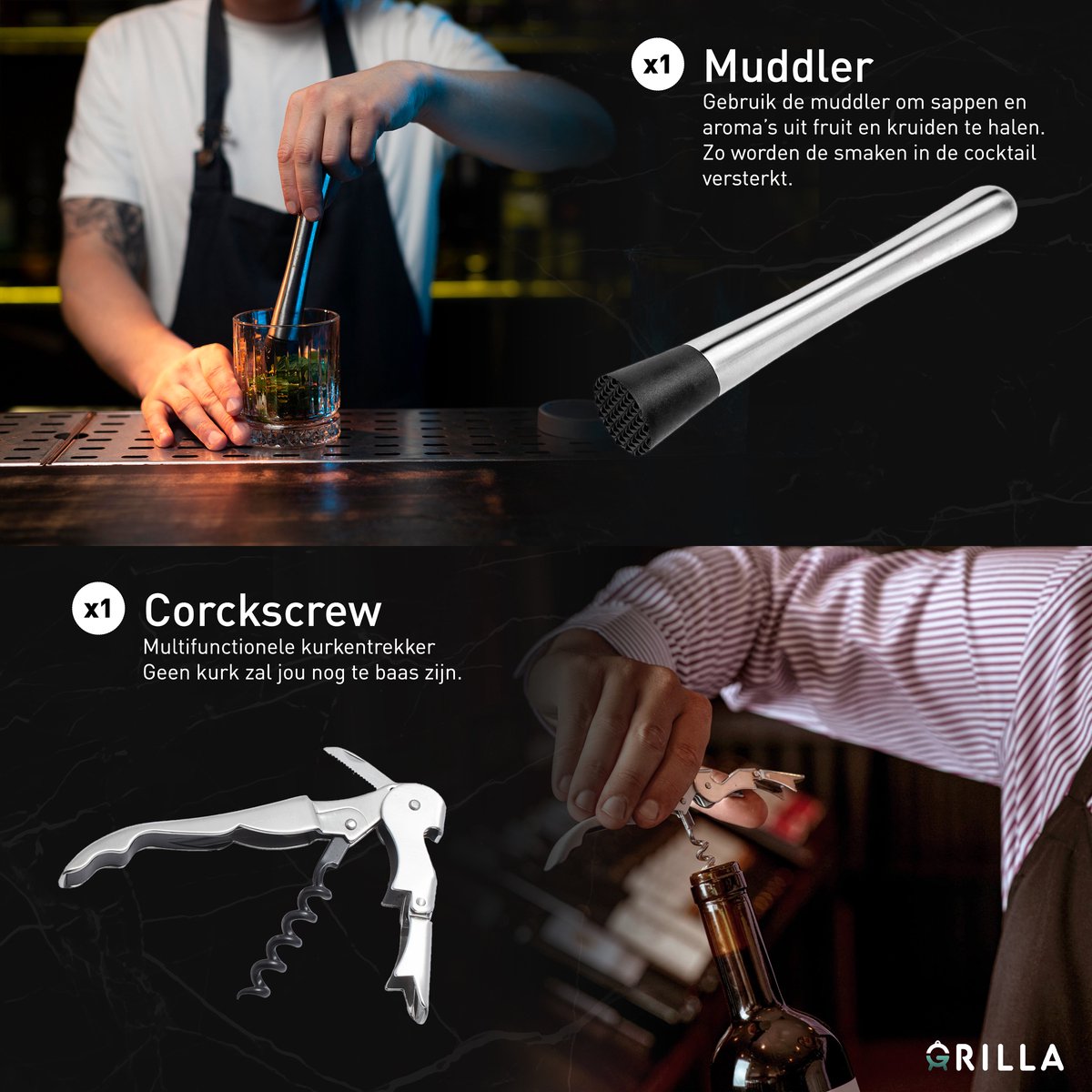 Grilla 11-Delige Cocktailset