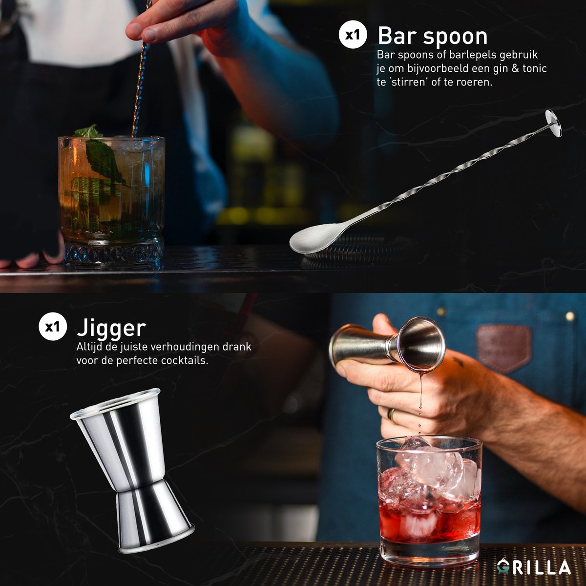 Grilla 11-Delige Cocktailset