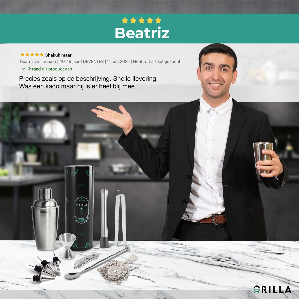 Grilla 11-Delige Cocktailset