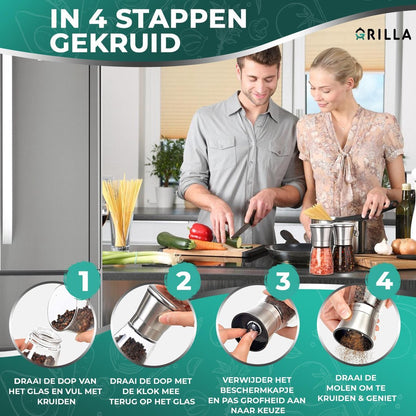 Grilla Peper en Zoutmolen Set - Small